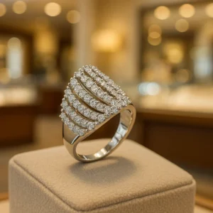 EAGLE JEWELLERS - PREMIUM AMERICAN DIAMOND FOR FEMALES RINGS RI-AD-002