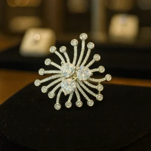 EAGLE JEWELLERS - PREMIUM AMERICAN DIAMOND FOR FEMALES RINGS RI-AD-007