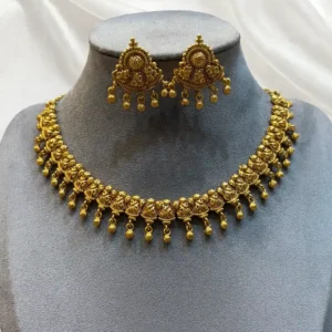 EAGLE JEWELLERS - ANTIQUE GOLD PLATED DHAROHAR COLLECTION NTP-016