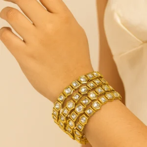 EAGLE JEWELLERS - DISCOVER KUNDAN BANGLES DESIGNS BNG-K-001