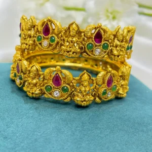 EAGLE JEWELLERS - BUY TEMPLE BANGLES ONLINE SOUTH INDIAN LOOK BNG-TP-001