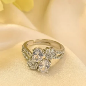 EAGLE JEWELLERS - PREMIUM AMERICAN DIAMOND FOR FEMALES RINGS RI-AD-012