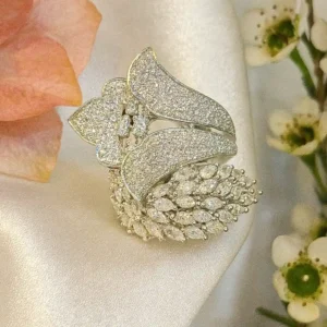 EAGLE JEWELLERS - PREMIUM AMERICAN DIAMOND FOR FEMALES RINGS RI-AD-031