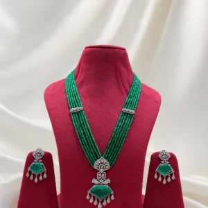 EAGLE JEWELLERS - PREMIUM AMERICAN DIAMOND LONG SET LR-AD-001