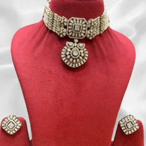 EAGLE JEWELLERS - CLASSIC PREMIUM MOSSAINITE CHOKER SET CH-MOS-012