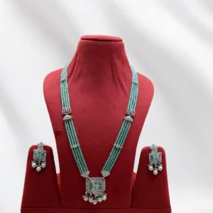 EAGLE JEWELLERS - PREMIUM AMERICAN DIAMOND LONG SET LR-AD-002