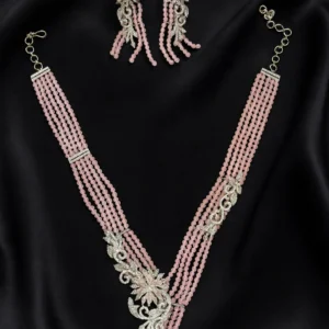 EAGLE JEWELLERS - BUY AMERICAN DIAMOND CHOKER SET ONLINE WITH EARRINGS CH-AD-009