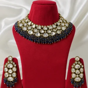 EAGLE JEWELLERS - VAJRA GLOW MOSSAINITE NECKLACE SET NMOS-129