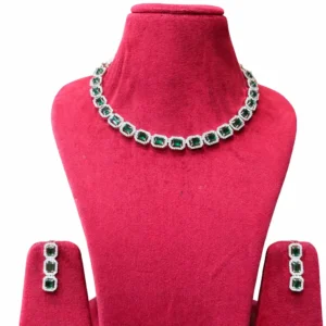 EAGLE JEWELLERS - THE EMERALD GRACE AMERICAN DIAMOND SET NAD-062