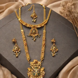 EAGLE JEWELLERS - THE ROYAL HERITAGE(COMBO) NECKALCE + RANI HAAR LR-AG-031