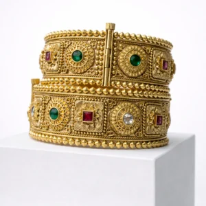 EAGLE JEWELLERS - BUY ANTIQUE GOLD BANGLES DESIGNS ONLINE BNG-AG-019