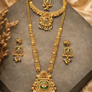 EAGLE JEWELLERS - THE ROYAL HERITAGE(COMBO) NECKALCE + RANI HAAR LR-AG-032