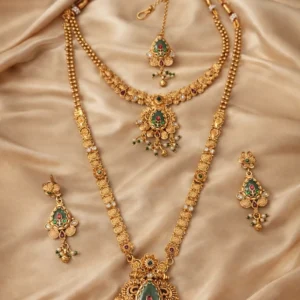 EAGLE JEWELLERS - THE ROYAL HERITAGE(COMBO) NECKALCE + RANI HAAR LR-AG-033